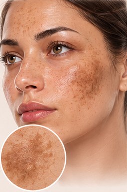 Exemplo de melasma