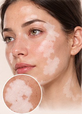 Exemplo de vitiligo